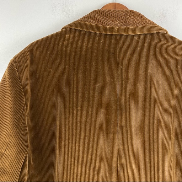Vintage Oakbrook Sportswear size 46 Tall Men’s Brown Corduroy Button Up Coat - Picture 7 of 9